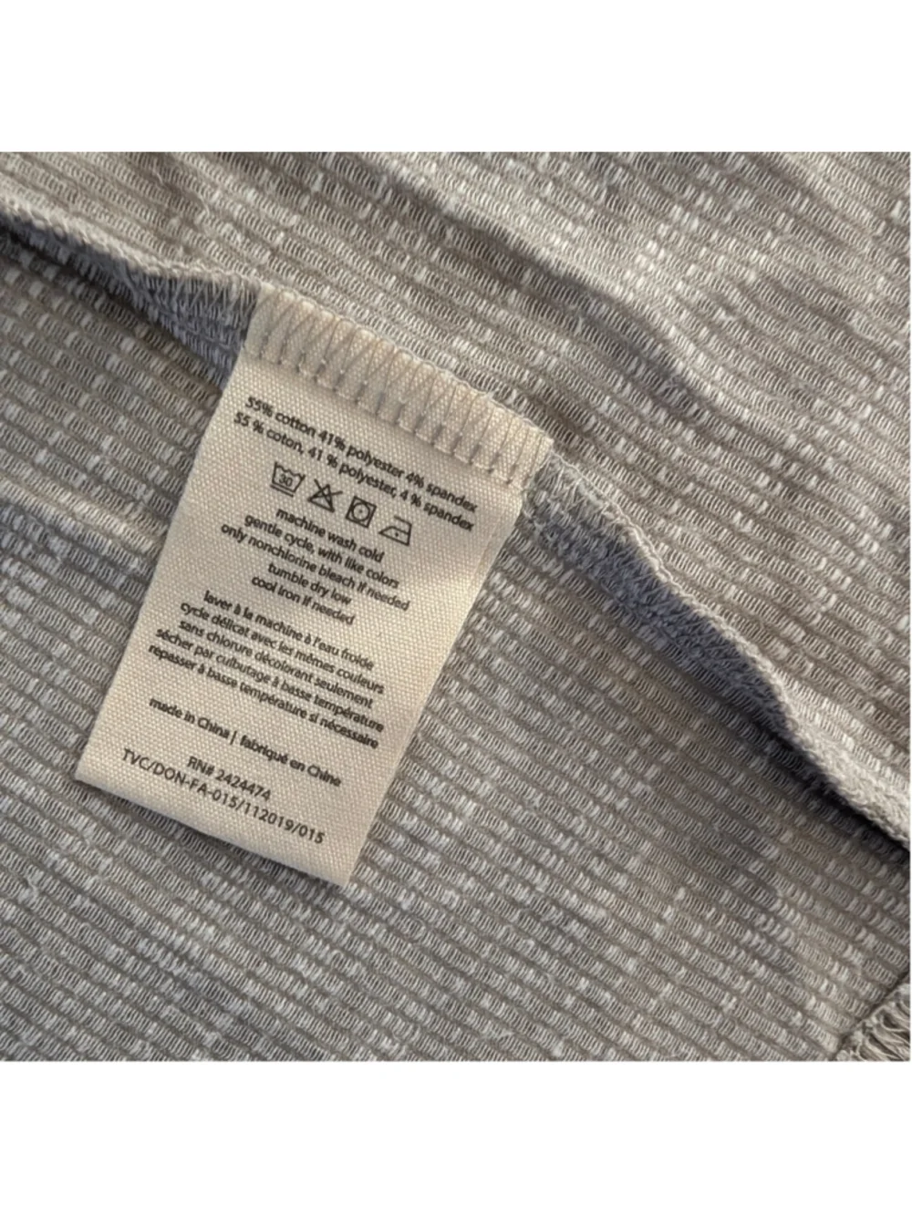 Donni Sandwashed Gray Open Front Cardigan - OSFM - New